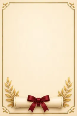 Bordo Diploma — mezuniyet davetiyesi